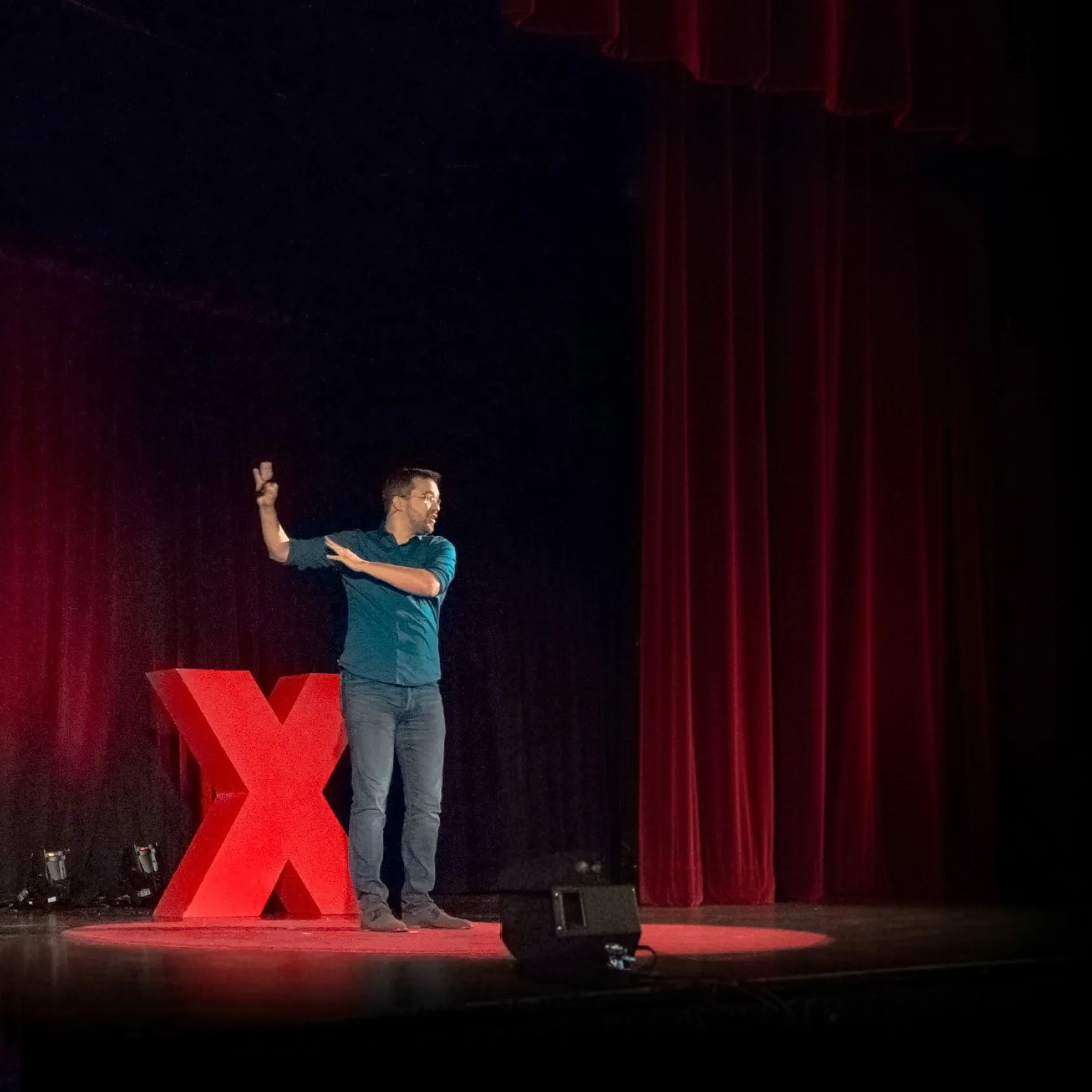 Clint Andrew Hall speaking at TEDx