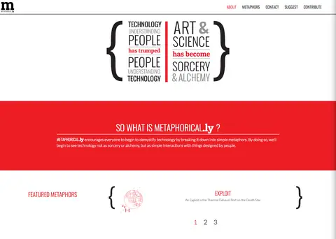 A screenshot from the site